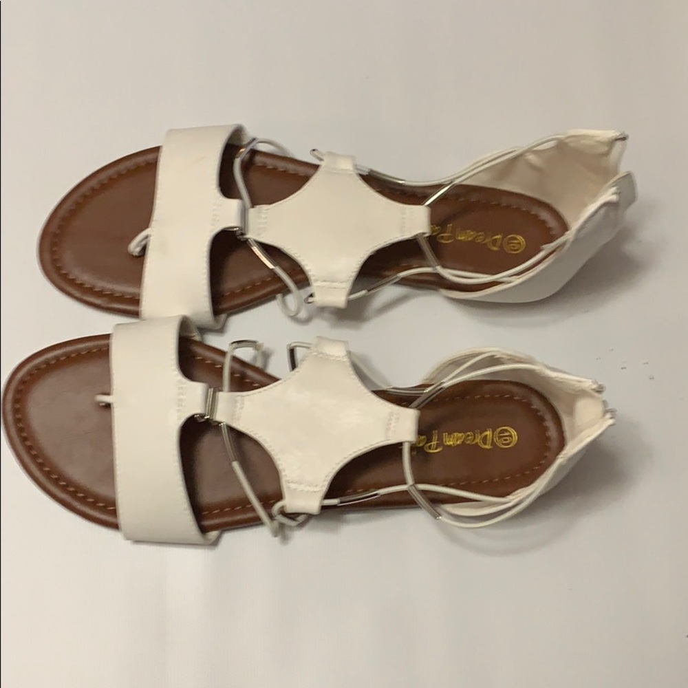 Brand new in box White Sandals